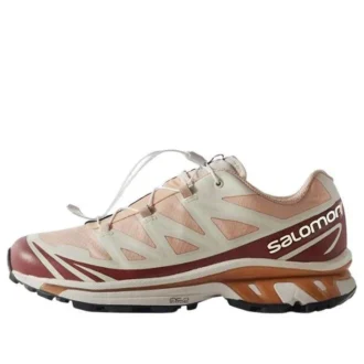 Salomon x Kith XT-6 Gore-Tex Crema Rosa Rojo